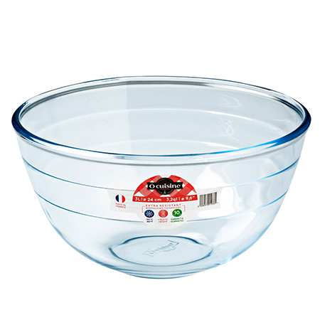 Πυράντοχο Γυάλινο Μπωλ Ανάμειξης Στρ. 3L Οcuisine