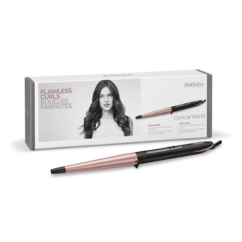 Κωνικό Ηλ. Ψαλίδι Μαλλιών Rose Quartz C454E - Image 3