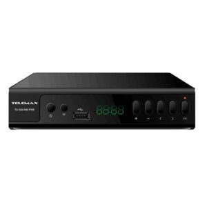 Telemax T2-535 HD PVR Ψηφιακός Δέκτης Mpeg-4 HD (720p) με Λειτουργία PVR (Εγγραφή σε USB) Σύνδεσεις SCART / HDMI / USB